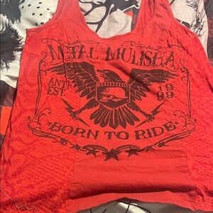 Metal Mulisha Red Graphic Tank